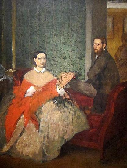 Edgar Degas Edmondo and Therese Morbilli France oil painting art